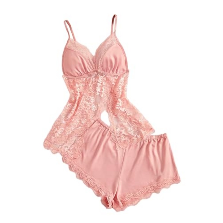 OYOANGLE Women's 2 Pcs Pajama  – Cami Top Lace Bewertung und Preis
