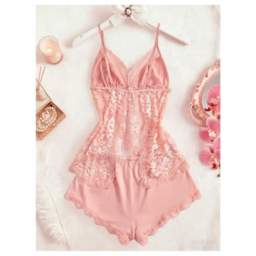 OYOANGLE Women's 2 Pcs Pajama  – Cami Top Lace Bewertung und Preis