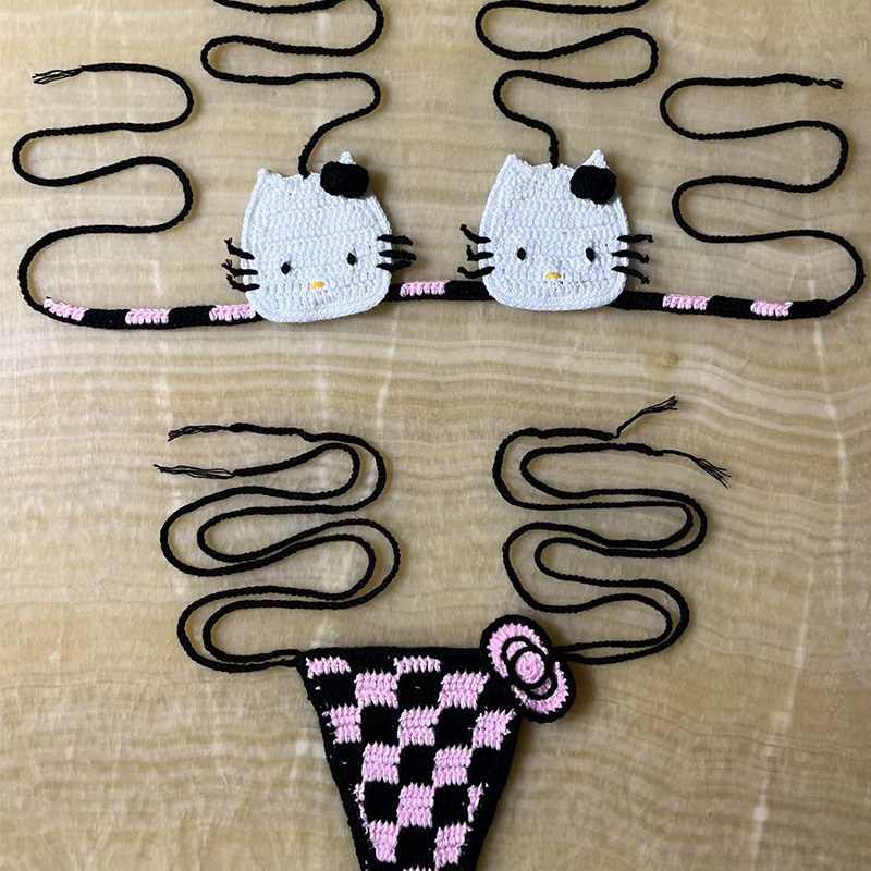Hello Kitty Bikini Set Lady's  – Thong Bikini Women Bewertung und Preis