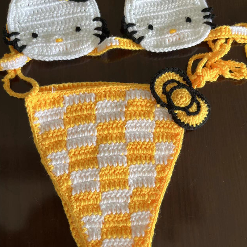 Hello Kitty Bikini Set Lady's  – Thong Bikini Women Bewertung und Preis