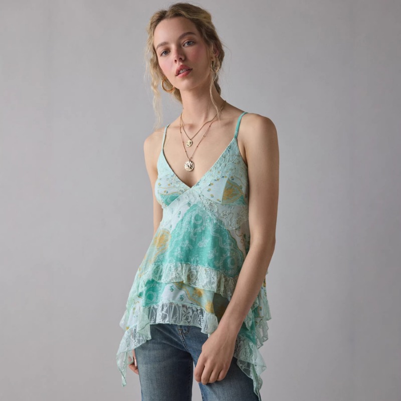 Vintage Floral Chiffon Cami To – Cami Top Lace Bewertung und Preis