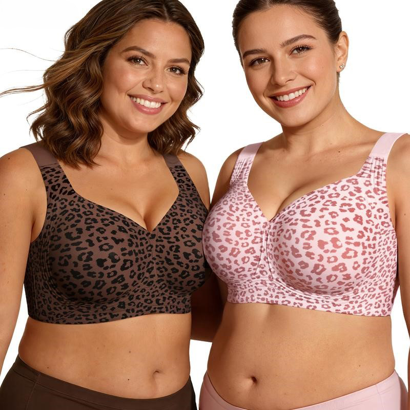 1Pcs Leopard Print Seamless Wi – Bralette Wireless Soft Bewertung und Preis