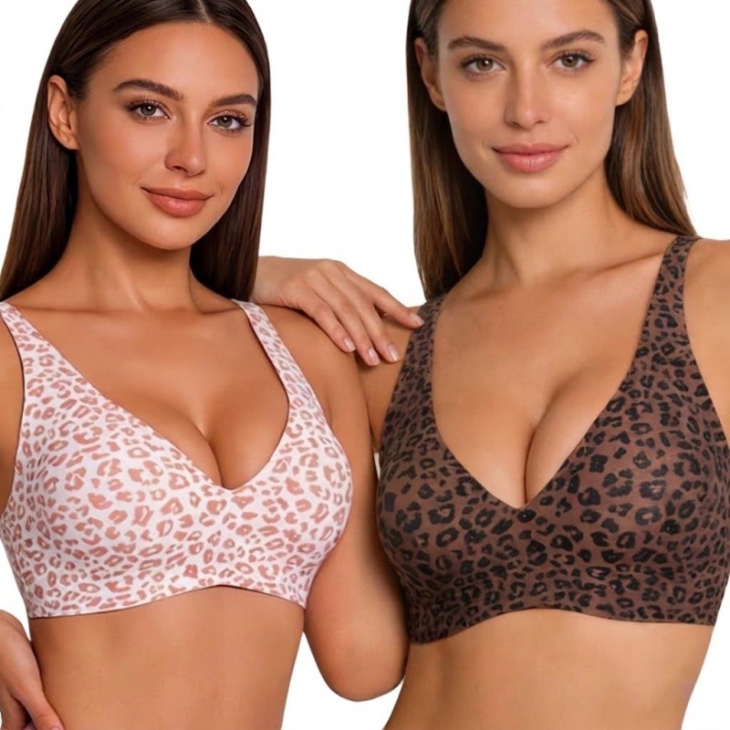 Leopard Print Wireless Jelly S – Seamless Underwear Women Bewertung und Preis