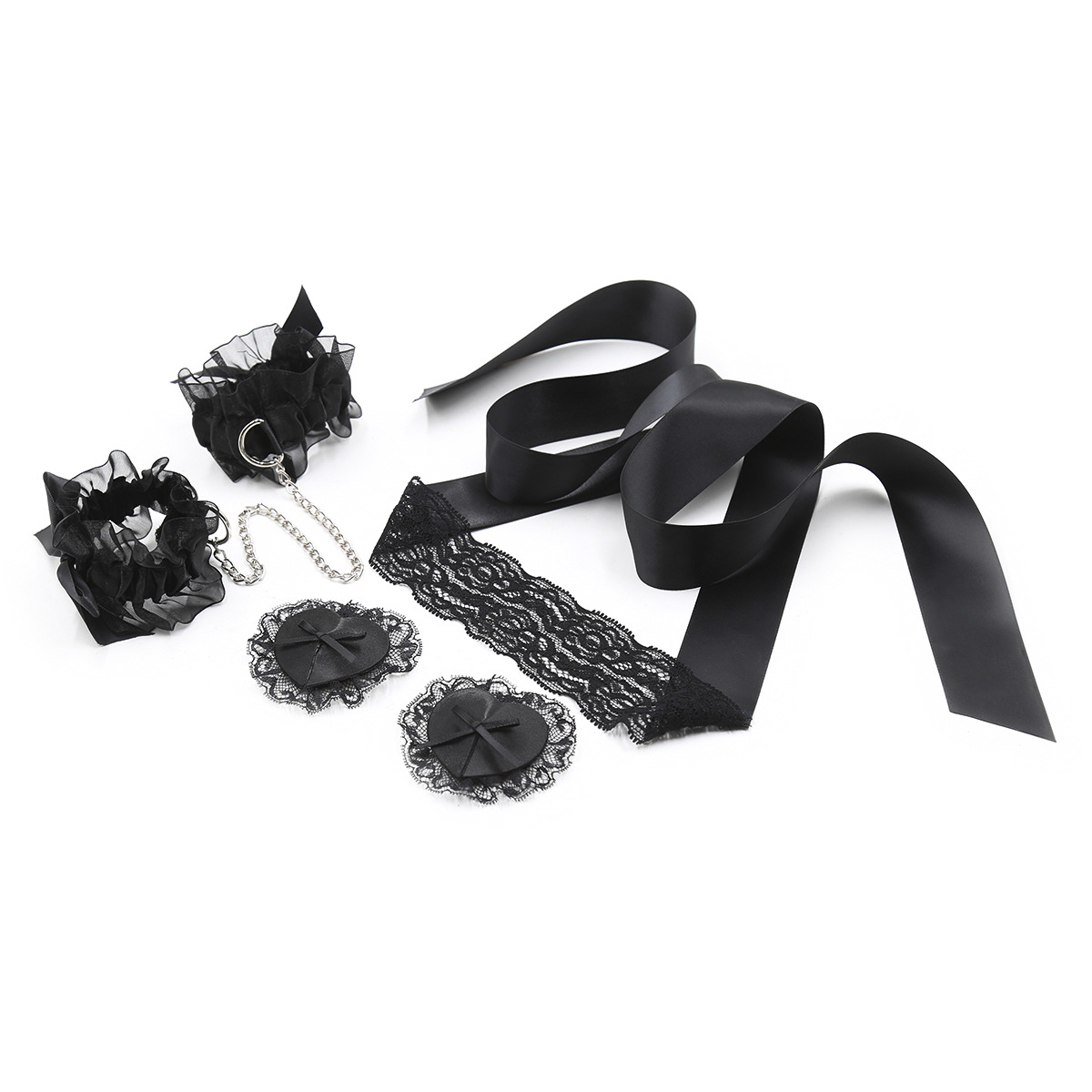 Lace Sex Toy Set Adult Handcuf – Nipple Cover Pasties Bewertung und Preis