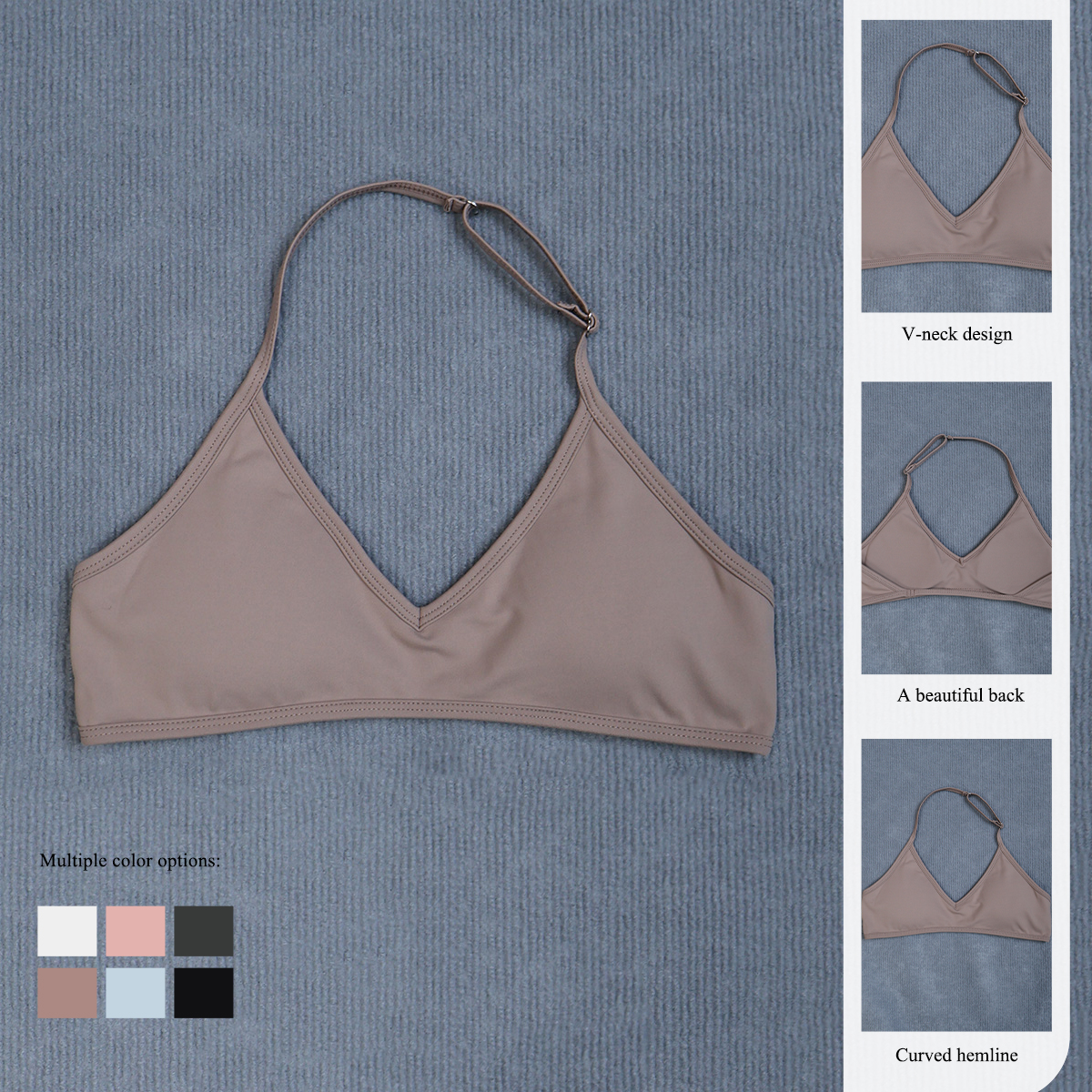 Women's Summer Halter Neck Pad – Sports Bra High Impact Bewertung und Preis