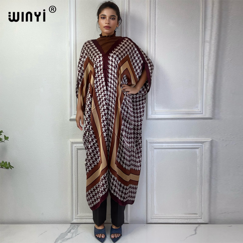WINYI Summer african V-neck dr – Robe Silk Women Bewertung und Preis